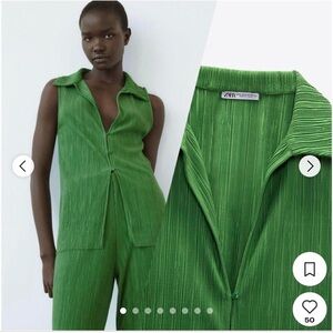 Zara Vibrant Green top